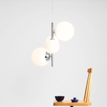 Závesná lampa Bloom, 4-plameňová, chróm - Image 2