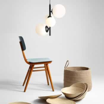 Závesná lampa Bloom, 4-plameňová, čierna - Image 2