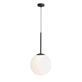 Závesná lampa Bosso 1-plameňová biela/čierna 30 cm - Image 2