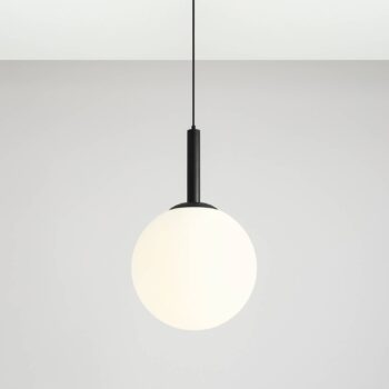 Závesná lampa Bosso 1-plameňová biela/čierna 40 cm