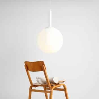 Závesná lampa Bosso, 1-plameňová biela 40 cm