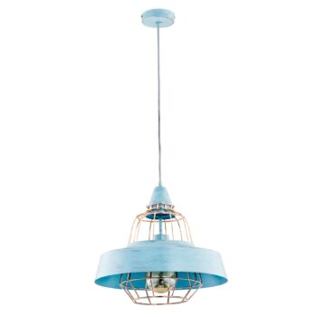 Závesná lampa Thumby, mätová/zlatá