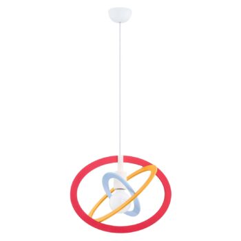 Detská závesná lampa Dezon, červená/modrá/oranžová