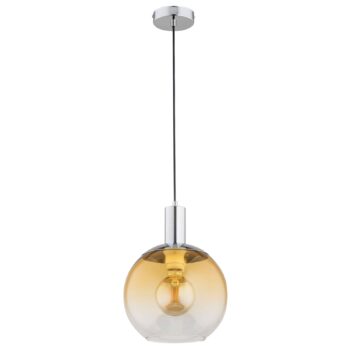 Závesná lampa Debi Jantar, 1-pl., striebro/zlatá - Image 2
