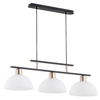 Závesná lampa Etiuda, 3-plameňová, čierna/zlatá - Image 2