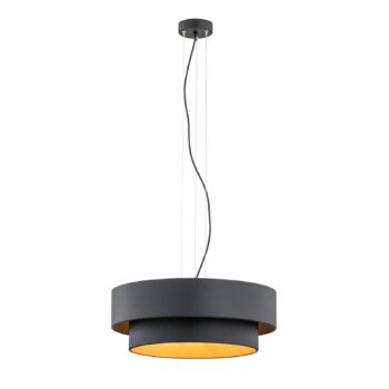 Závesná lampa Fredik, Ø 60 cm, čierna/zlatá - Image 2
