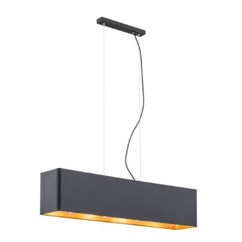 Závesná lampa Tuse, dĺžka 80 cm, čierna - Image 2