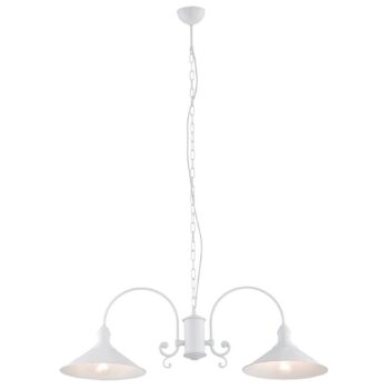 Závesná lampa Elmo, 2-plameňová, biela - Image 2