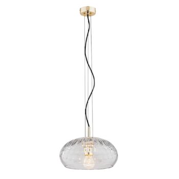 Závesná lampa Alto číre sklenené tienidlo, Ø 28 cm