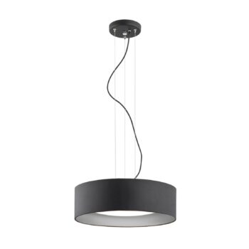 Závesná lampa Moss, čierna/strieborná