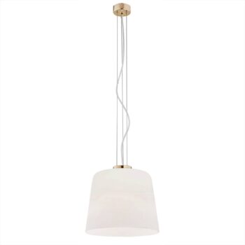 Závesná lampa Brita so skleneným tienidlom opálová - Image 2