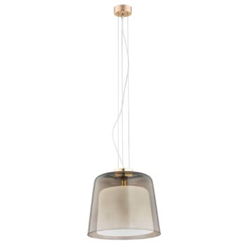 Závesná lampa Brita sklenené tienidlo dymová-opál - Image 2