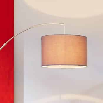 Klasická oblúková lampa Clarie, sivá - Image 2