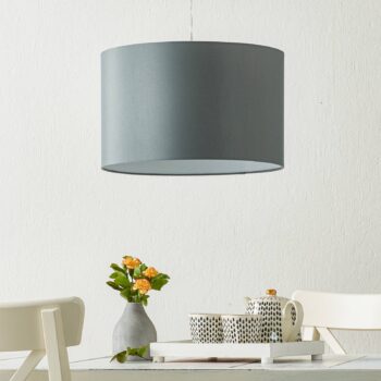 Klasicky-moderná závesná lampa Clarie, sivá - Image 2