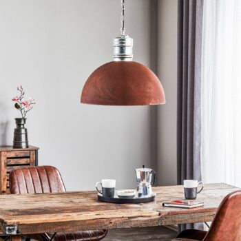 Frieda závesná lampa s tienidlom hrdzavej farby - Image 2
