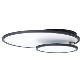 Stropné LED svietidlo Bility, okrúhle, rám čierny - Image 2