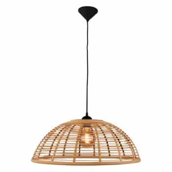 Závesná lampa Crosstown bambus tienidlo svetlé Ø48 - Image 2