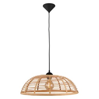 Závesná lampa Crosstown bambus tienidlo svetlé Ø56 - Image 2