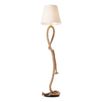 Stojaca lampa Sailor s rámom z lana