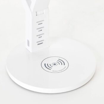 LED lampa na písací stôl Kaila, biela - Image 2