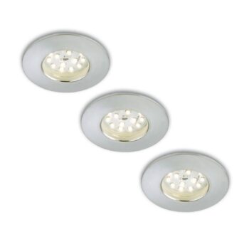 Sada 3 zapustených LED svetiel Nikas IP44 hliník - Image 3