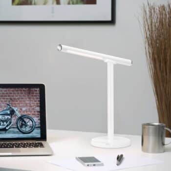 Stolná LED lampa Everywhere, USB s batériou biela