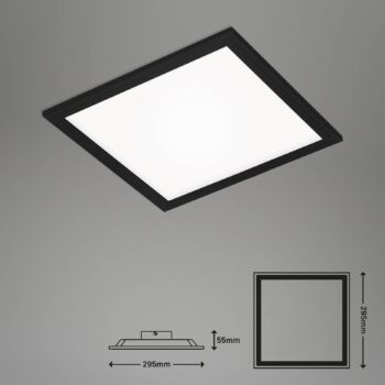 LED panel Simple, čierny, ultra plochý, 30 x 30 cm - Image 2
