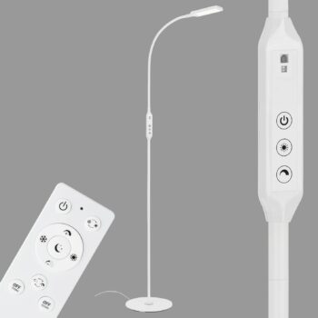 Stojaca LED 1296-016 s diaľkovým ovládaním, biela