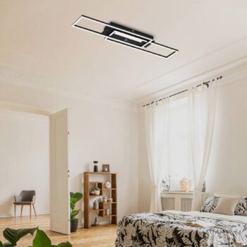 Stropné LED svietidlo Frame Mid, 3 000 K, čierna - Image 2
