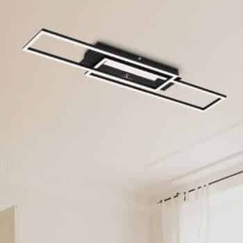 Stropné LED svietidlo Frame Mid, 3 000 K, čierna