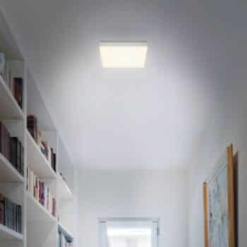 Stropné LED svietidlo Flame 21,2x21,2 cm, striebro - Image 2