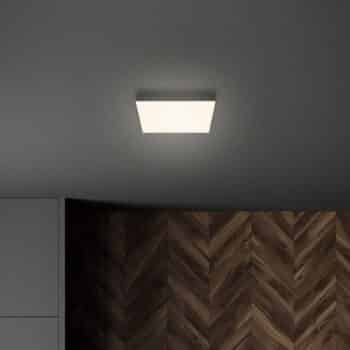 Stropné LED svietidlo Flame, 21,2 x 21,2 cm čierna