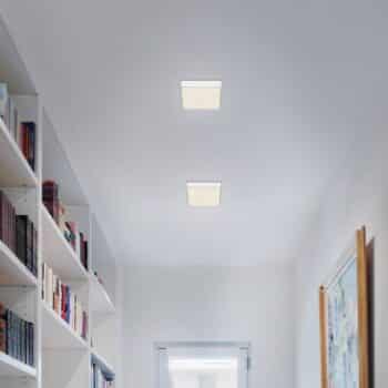 Stropné LED svietidlo Flame Star 15,7x15,7cm biela
