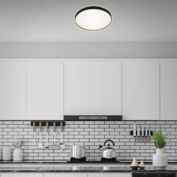 Stropné LED svetlo Flet s podsvietením, Ø 28,5 cm - Image 2