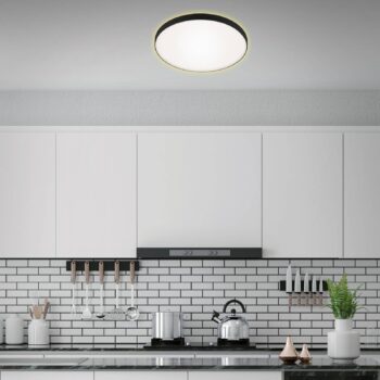 Stropné LED svetlo Flet s podsvietením, Ø 35,5 cm - Image 2