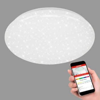 Stropné LED svietidlo Libra, RGBW, Ø 38,5 cm