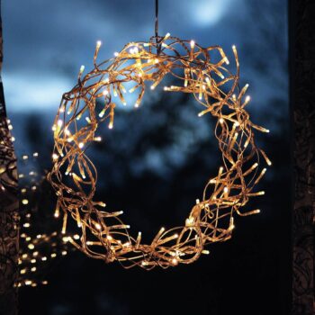 Ozdobný LED veniec Curly 30 cm