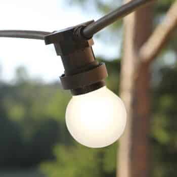 LED E27 G45 pre svetelné reťaze, biela 2 700 K