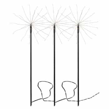 Dekoračná LED Firework Outdoor 3 kusy teplá biela