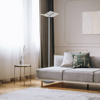 B-Leuchten Domi stojaca LED lampa, nikel