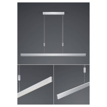 B-Leuchten Delta závesné LED svetlo 130 cm hliník