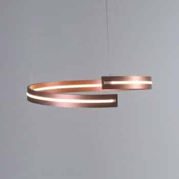 Bopp Break – závesné LED, 40 cm ružové zlato