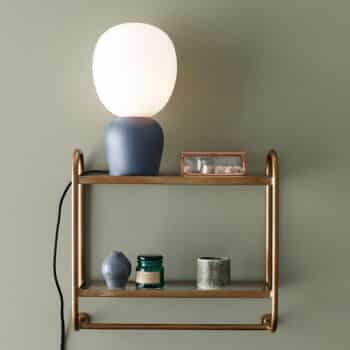Stolná lampa Buddy, azurit–modrá - Image 4