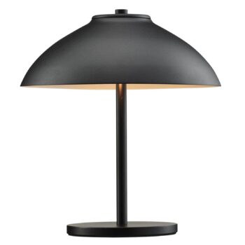 Stolná lampa Vali, výška 25,8 cm, čierna