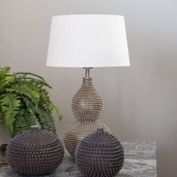 By Rydéns Lofty stolová lampa látková biela - Image 2
