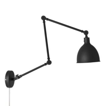 By Rydéns Bazar nástenné svetlo zástrčka čierne - Image 3