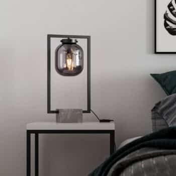 By Rydéns Dixton stolná lampa 52cm s dymovým sklom - Image 2
