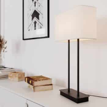 By Rydéns Luton stolná lampa, biela/čierna, 56 cm - Image 2