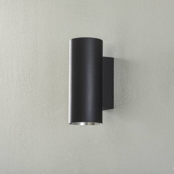 BEGA Studio Line nástenné okrúhle čierne/Al 25 cm