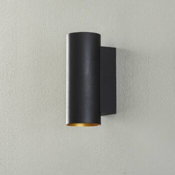 BEGA Studio Line nástenné okrúhle čiernozlaté 21cm